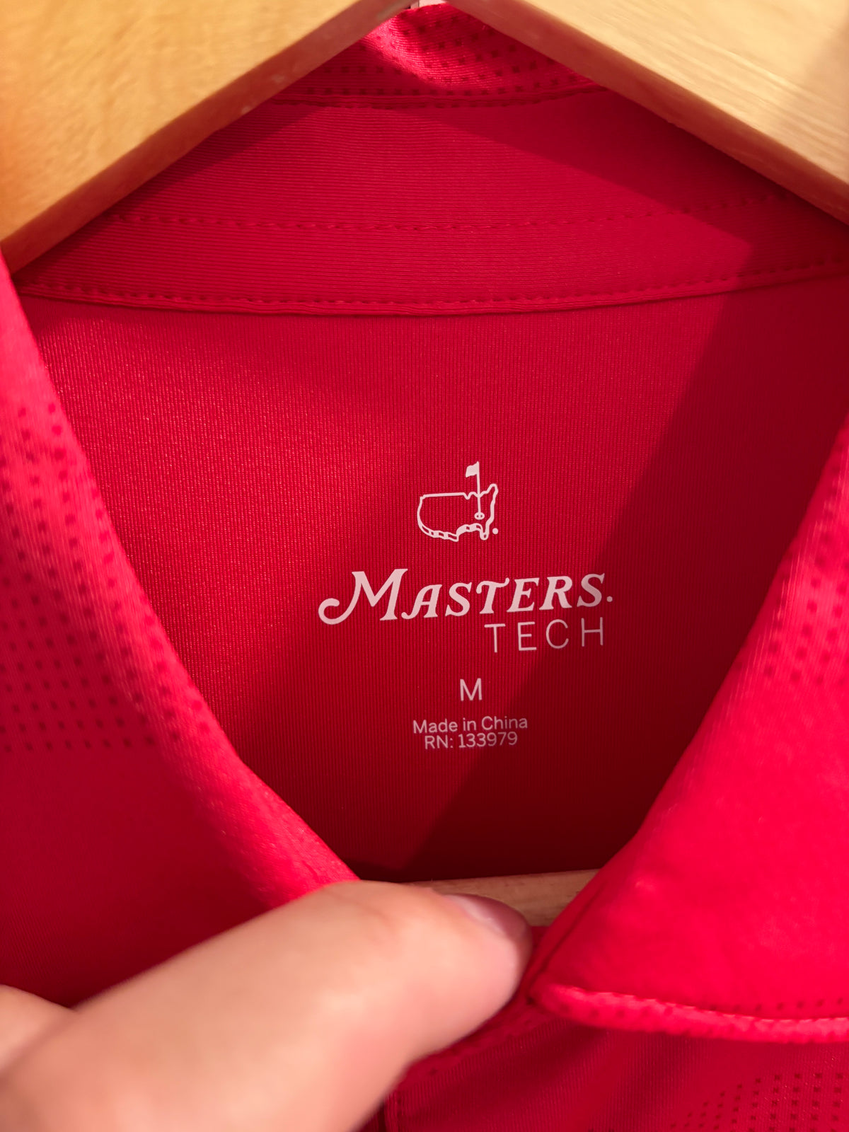Masters Tech Augusta National Polo Pink Stripes