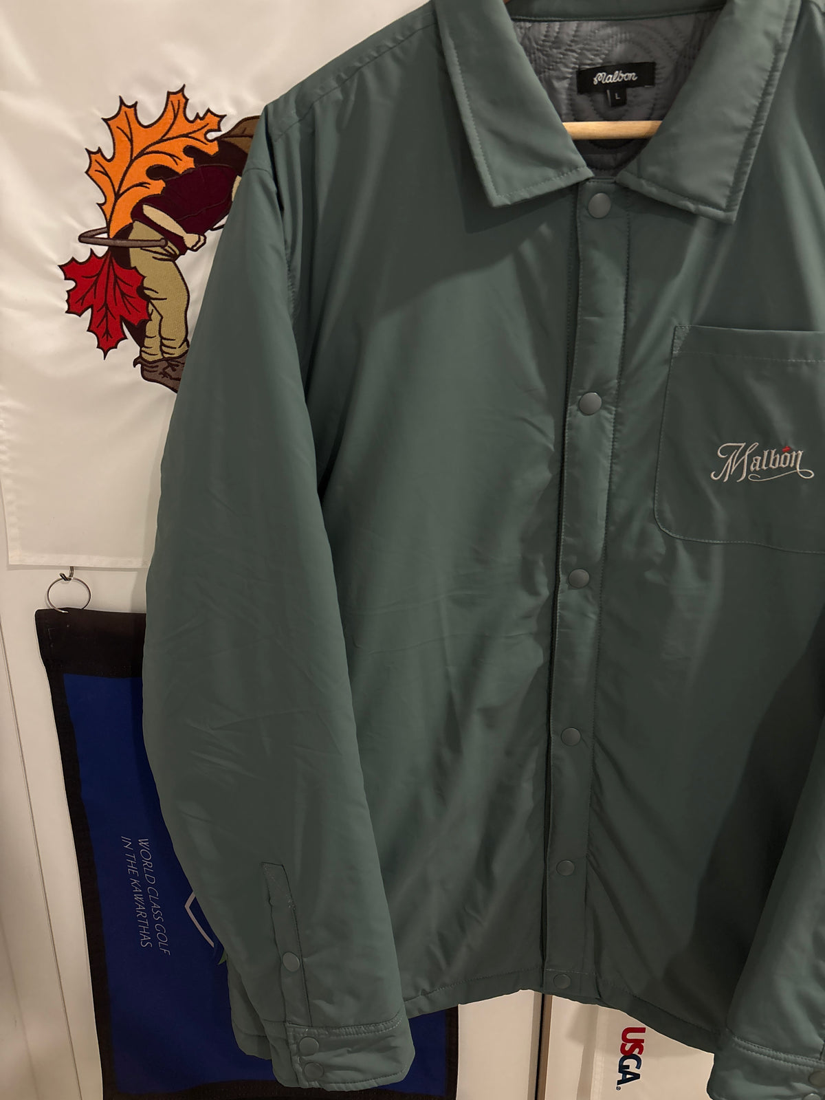 Malbon Ridge Coaches Jacket Gray