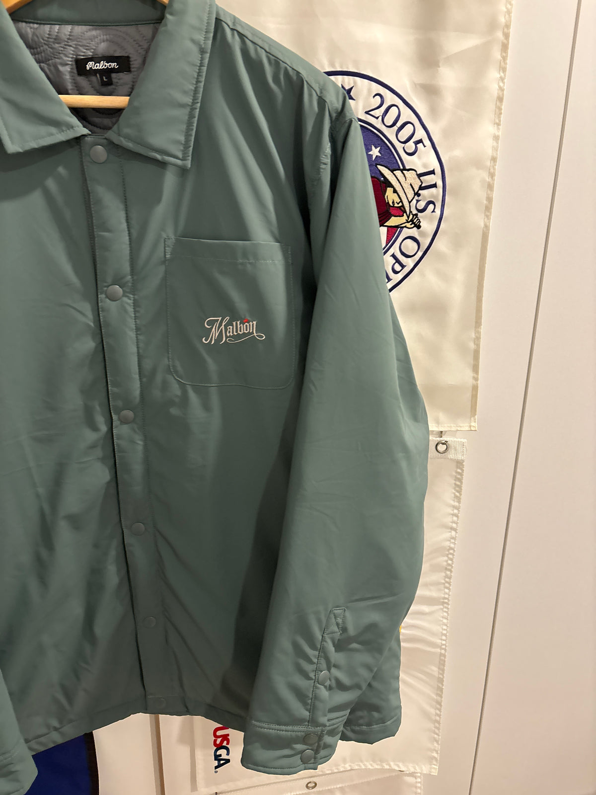 Malbon Ridge Coaches Jacket Gray