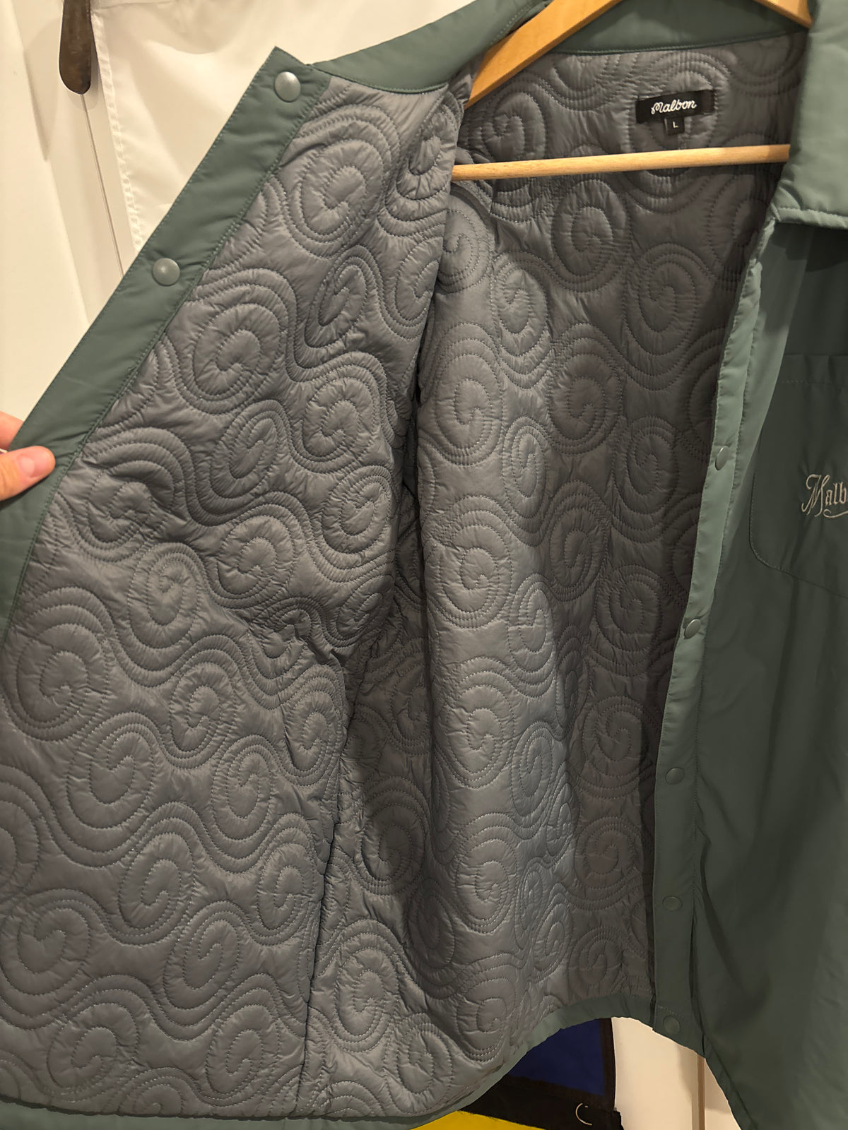 Malbon Ridge Coaches Jacket Gray