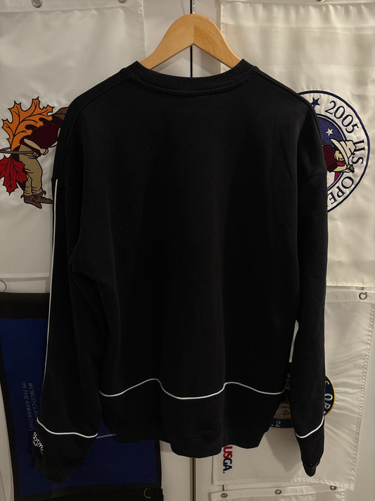 Malbon Bettinardi Fat Cat Buckets Logo Sweater Black
