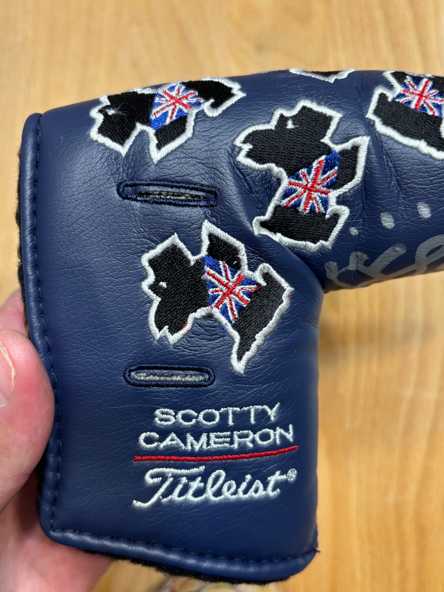 2004 Scotty Cameron British Open/UK Dogs Headcover Signed By Scotty Cameron