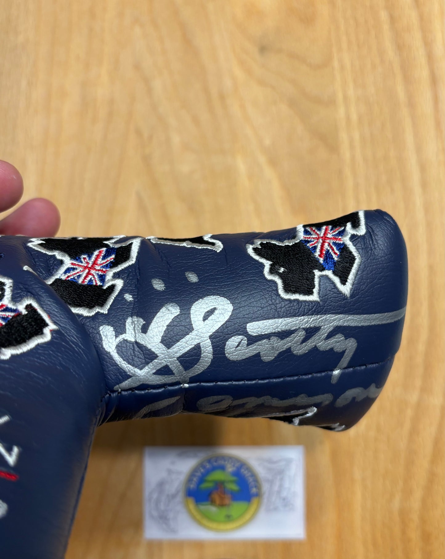 2004 Scotty Cameron British Open/UK Dogs Headcover Signed By Scotty Cameron