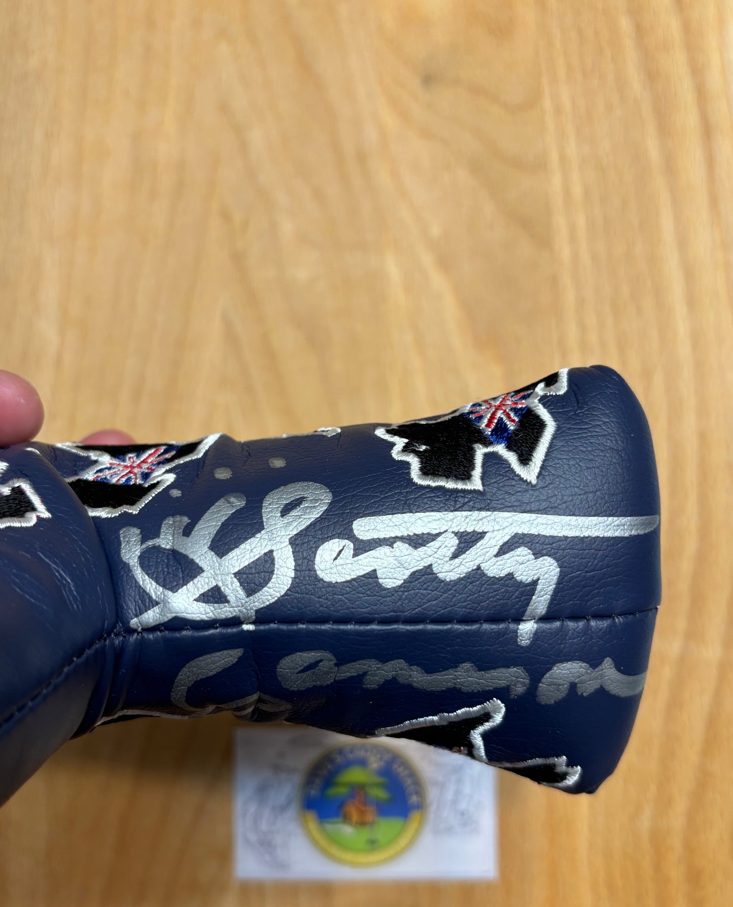2004 Scotty Cameron British Open/UK Dogs Headcover Signed By Scotty Cameron