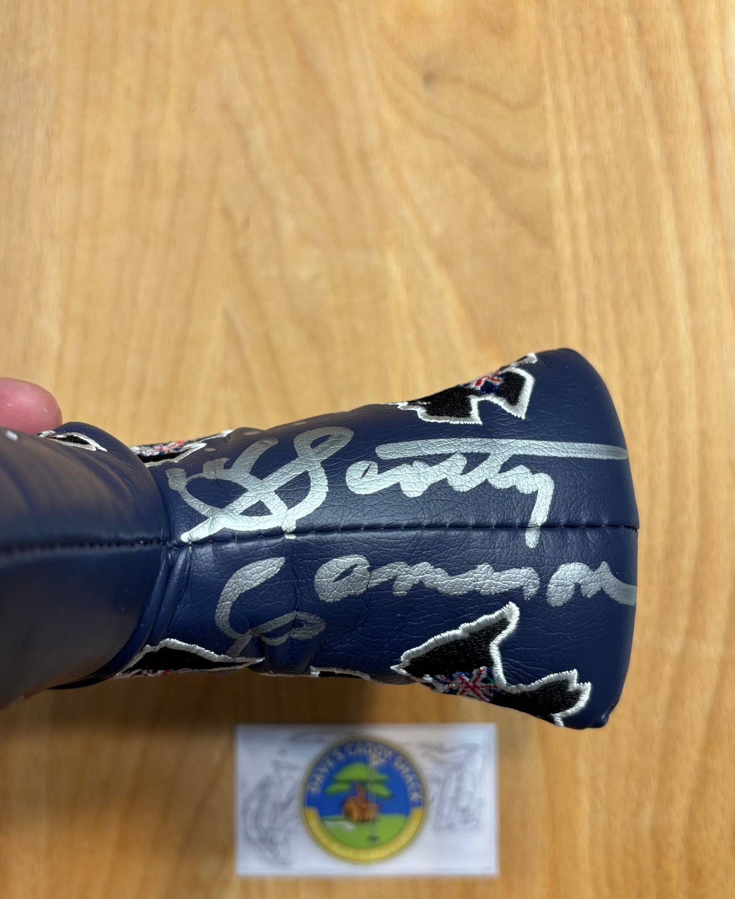 2004 Scotty Cameron British Open/UK Dogs Headcover Signed By Scotty Cameron