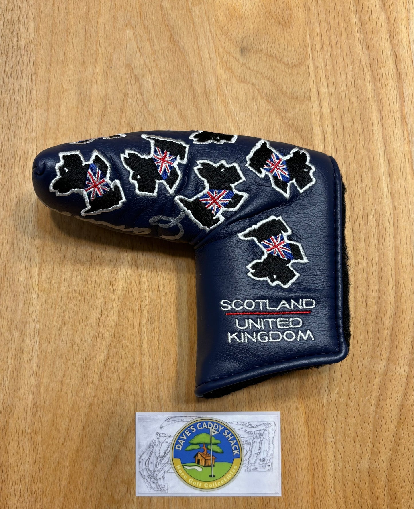 2004 Scotty Cameron British Open/UK Dogs Headcover Signed By Scotty Cameron