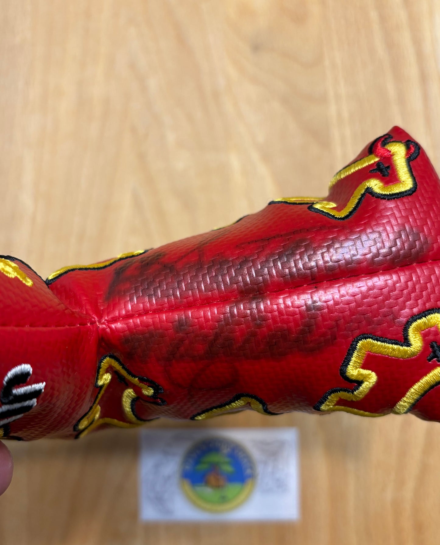 2010 Scotty Cameron Custom Shop Dancing Junk Yard Dog Red Signed Headcover