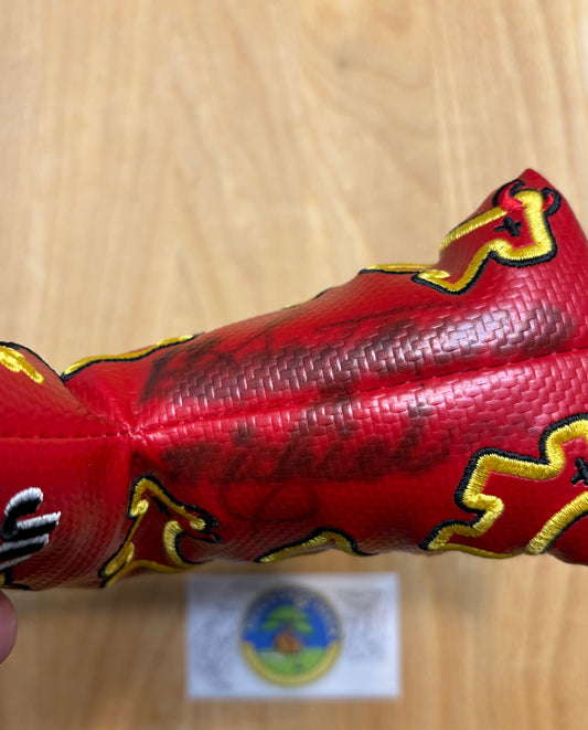 2010 Scotty Cameron Custom Shop Dancing Junk Yard Dog Red Signed Headcover