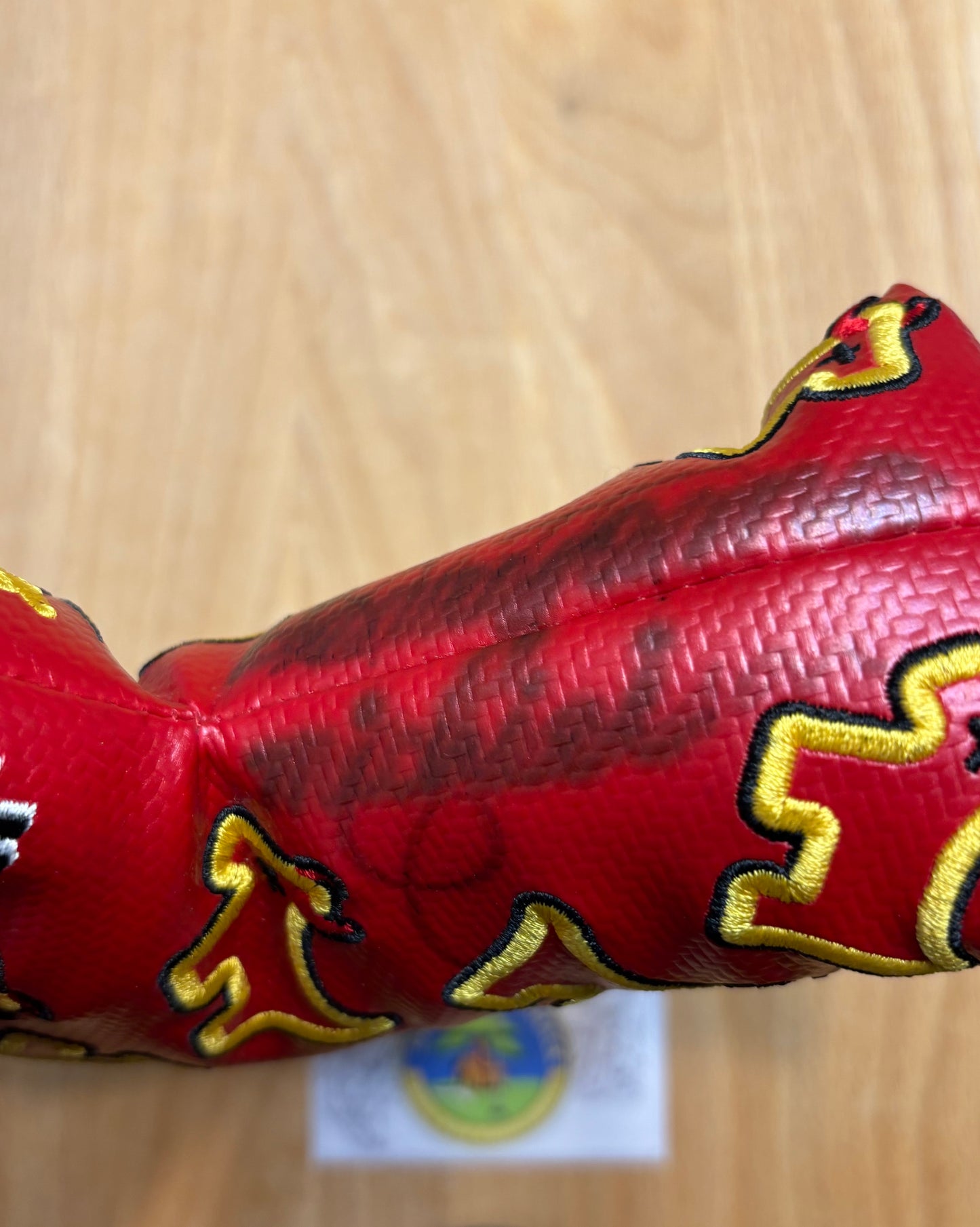 2010 Scotty Cameron Custom Shop Dancing Junk Yard Dog Red Signed Headcover