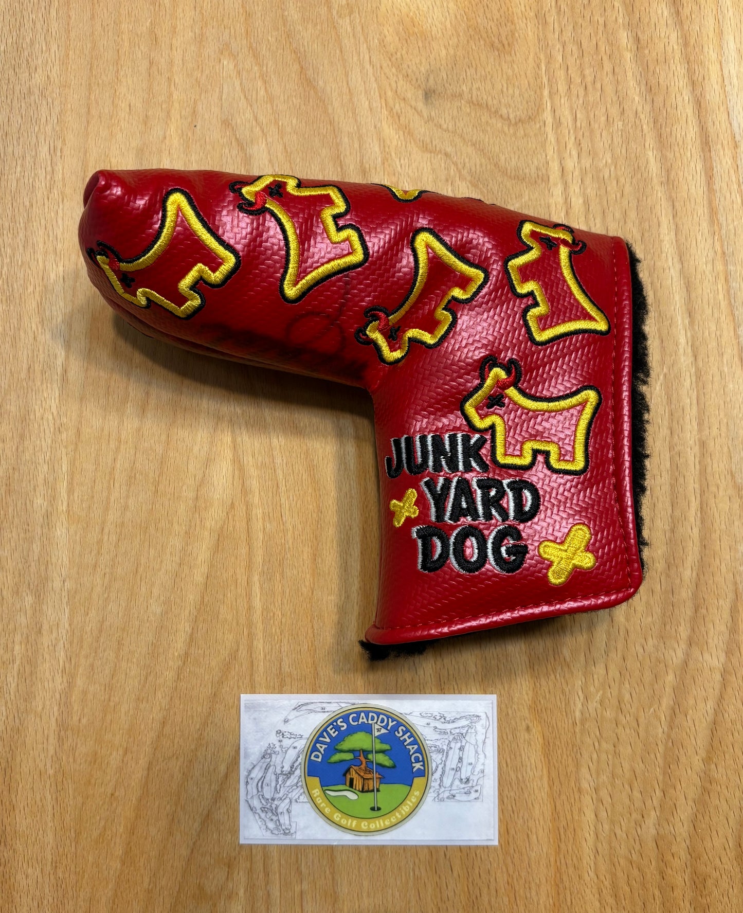 2010 Scotty Cameron Custom Shop Dancing Junk Yard Dog Red Signed Headcover