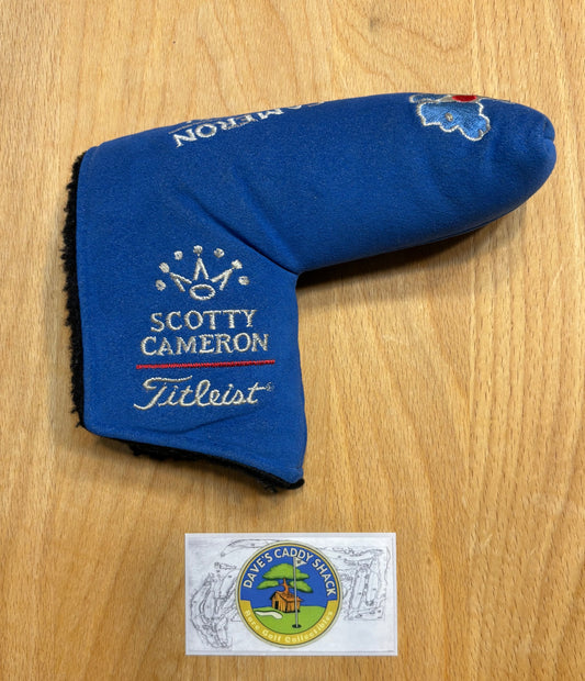 2009 Scotty Cameron Japan Museum & Gallery Blue Suede Dogs Headcover