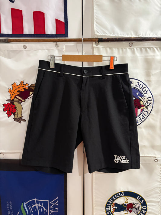 TaylorMade Classic Logo Belted Shorts Black