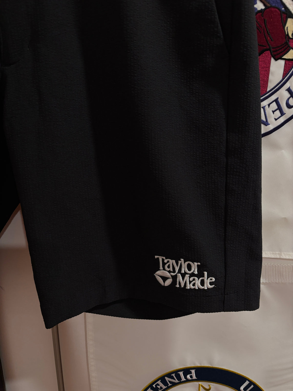 TaylorMade Classic Logo Belted Shorts Black