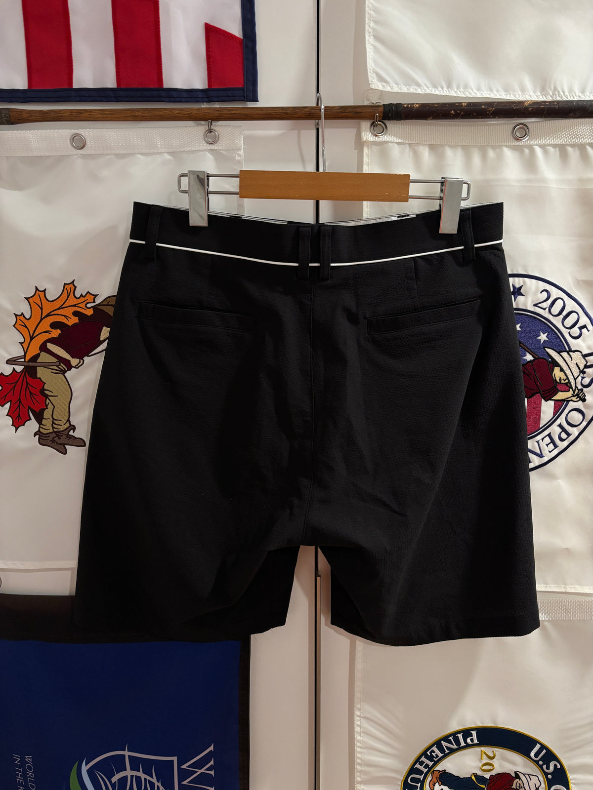 TaylorMade Classic Logo Belted Shorts Black
