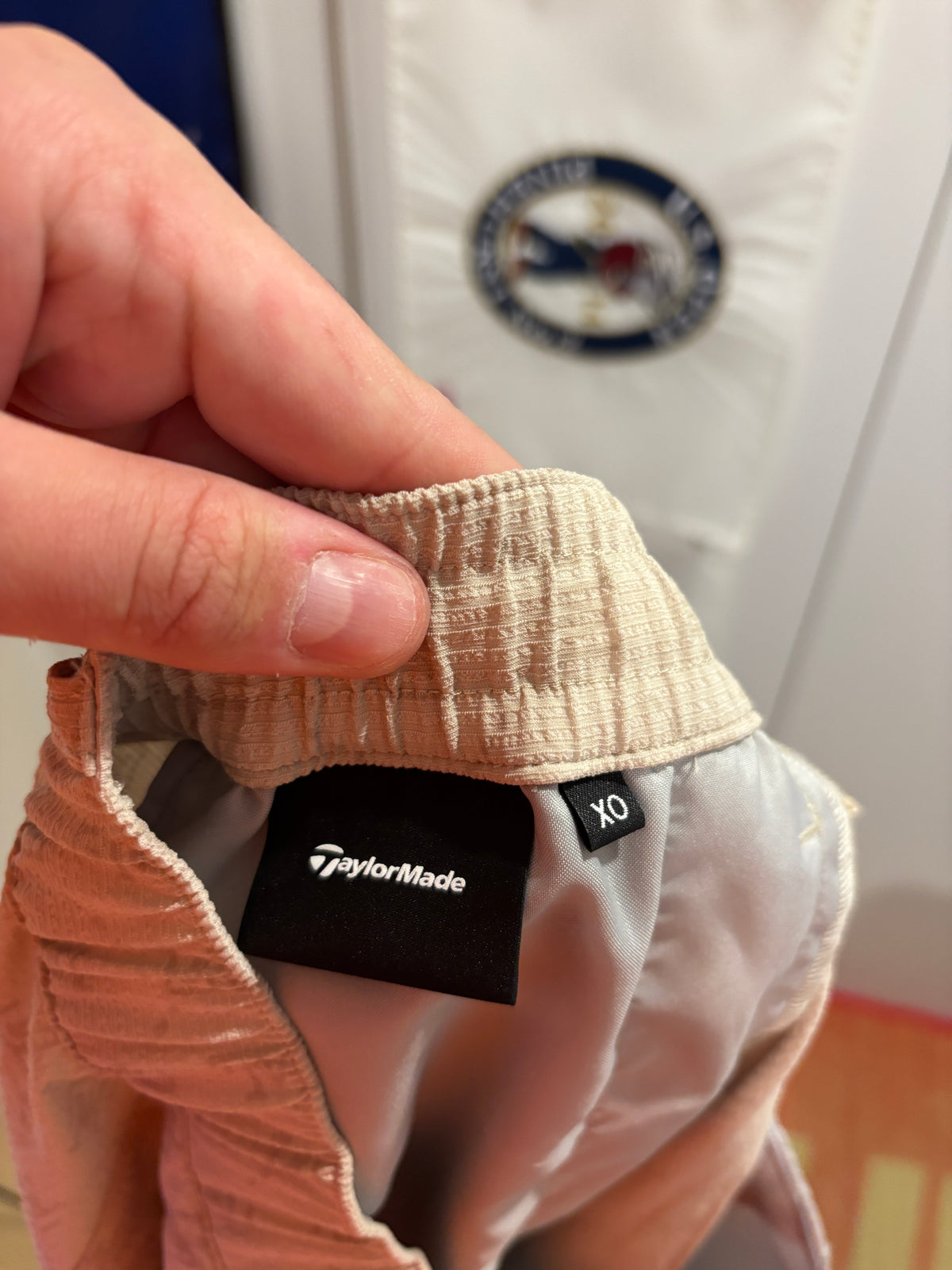 TaylorMade Classic Logo TM Monogram Shorts Beige