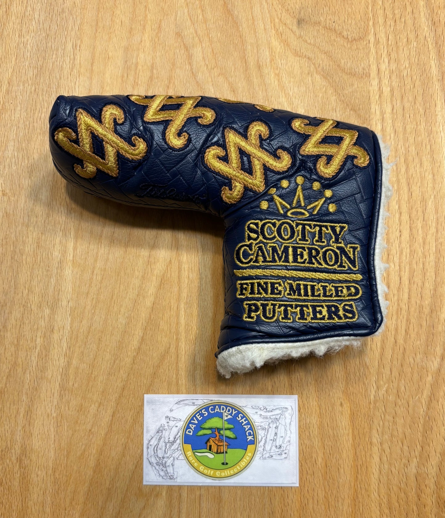 2010 Scotty Cameron Scotland SC Monogam Quilted Blue Headcover