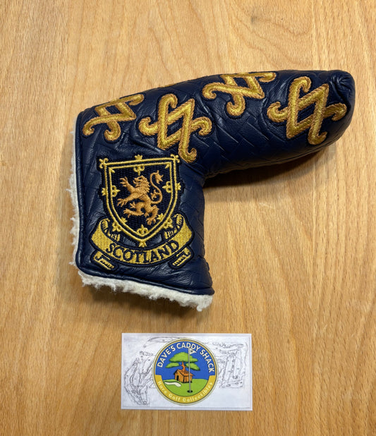 2010 Scotty Cameron Scotland SC Monogam Quilted Blue Headcover