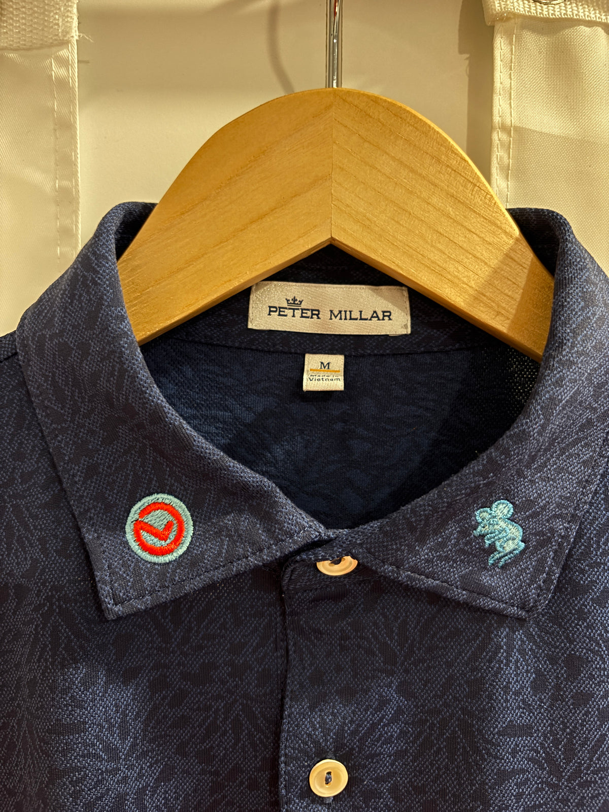 Scotty Cameron Peter Millar Circle L Agave Man Polo Shirt Blue