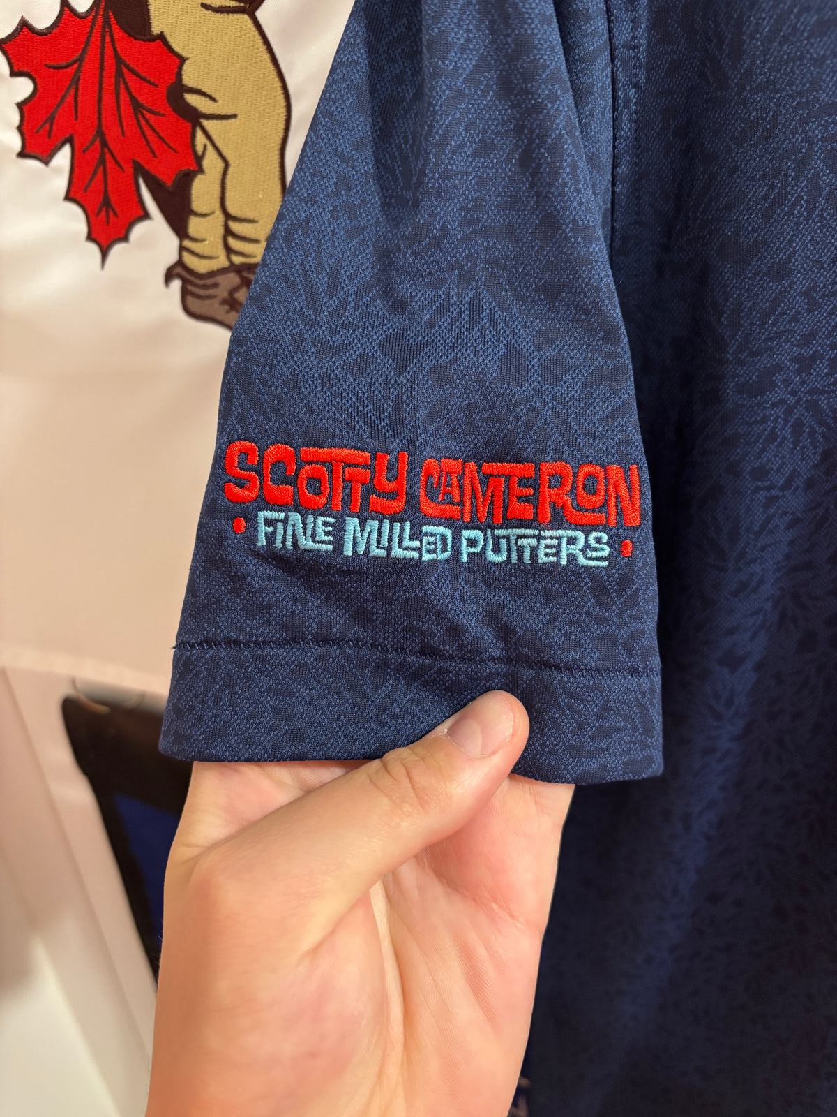 Scotty Cameron Peter Millar Circle L Agave Man Polo Shirt Blue