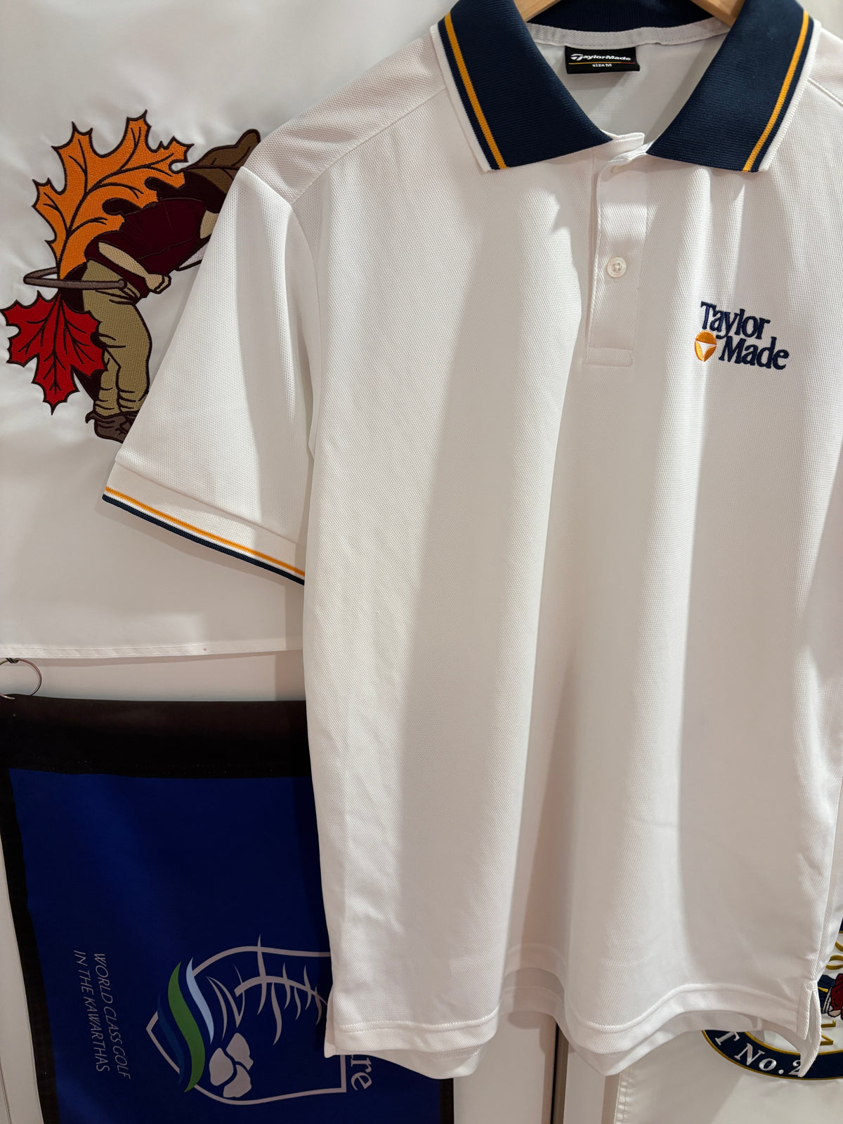 2010s TaylorMade Retro Classic Logo Polo White