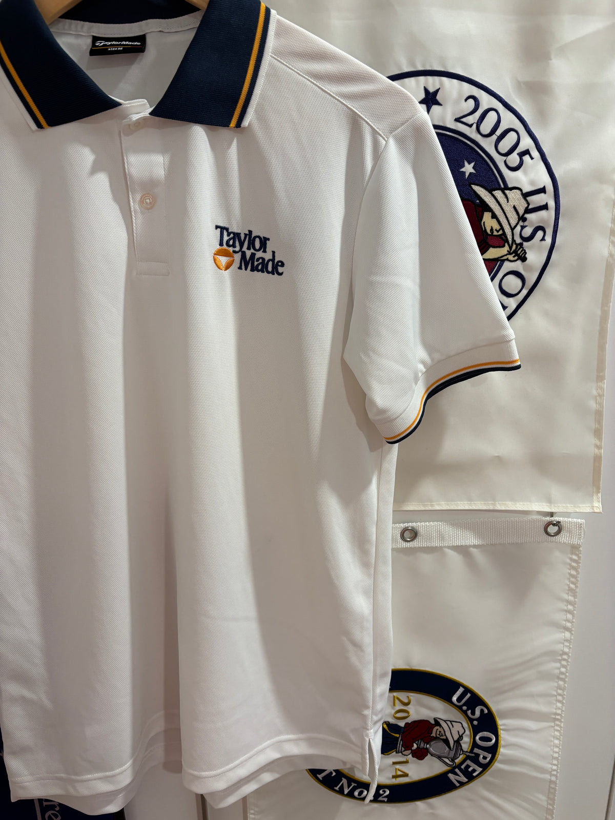 2010s TaylorMade Retro Classic Logo Polo White
