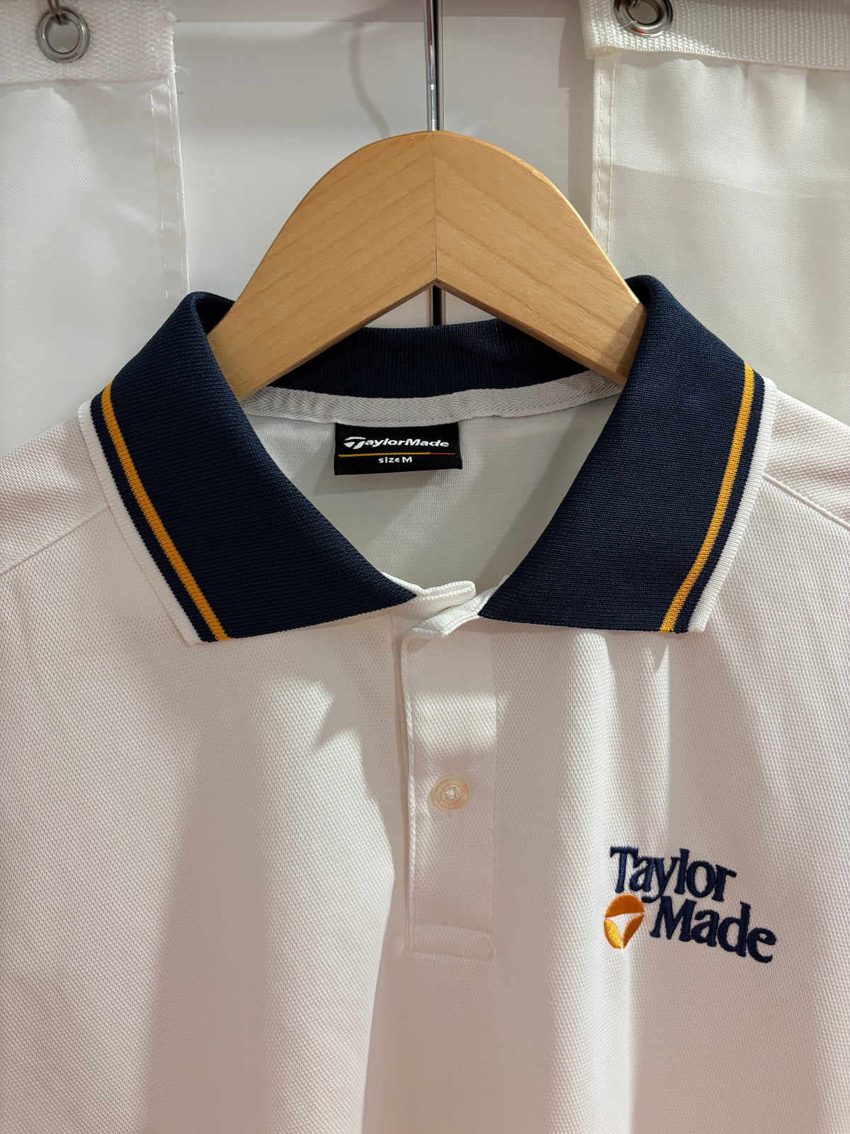 2010s TaylorMade Retro Classic Logo Polo White