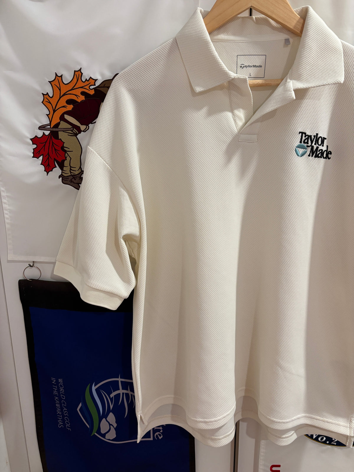 2020s TaylorMade Retro Classic Logo Polo White