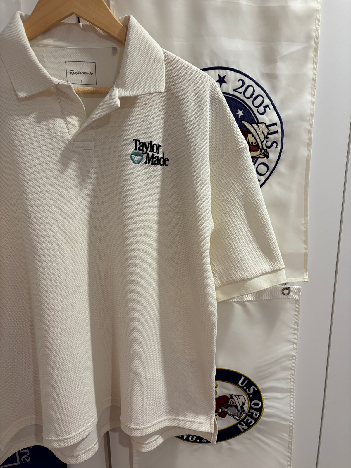 2020s TaylorMade Retro Classic Logo Polo White