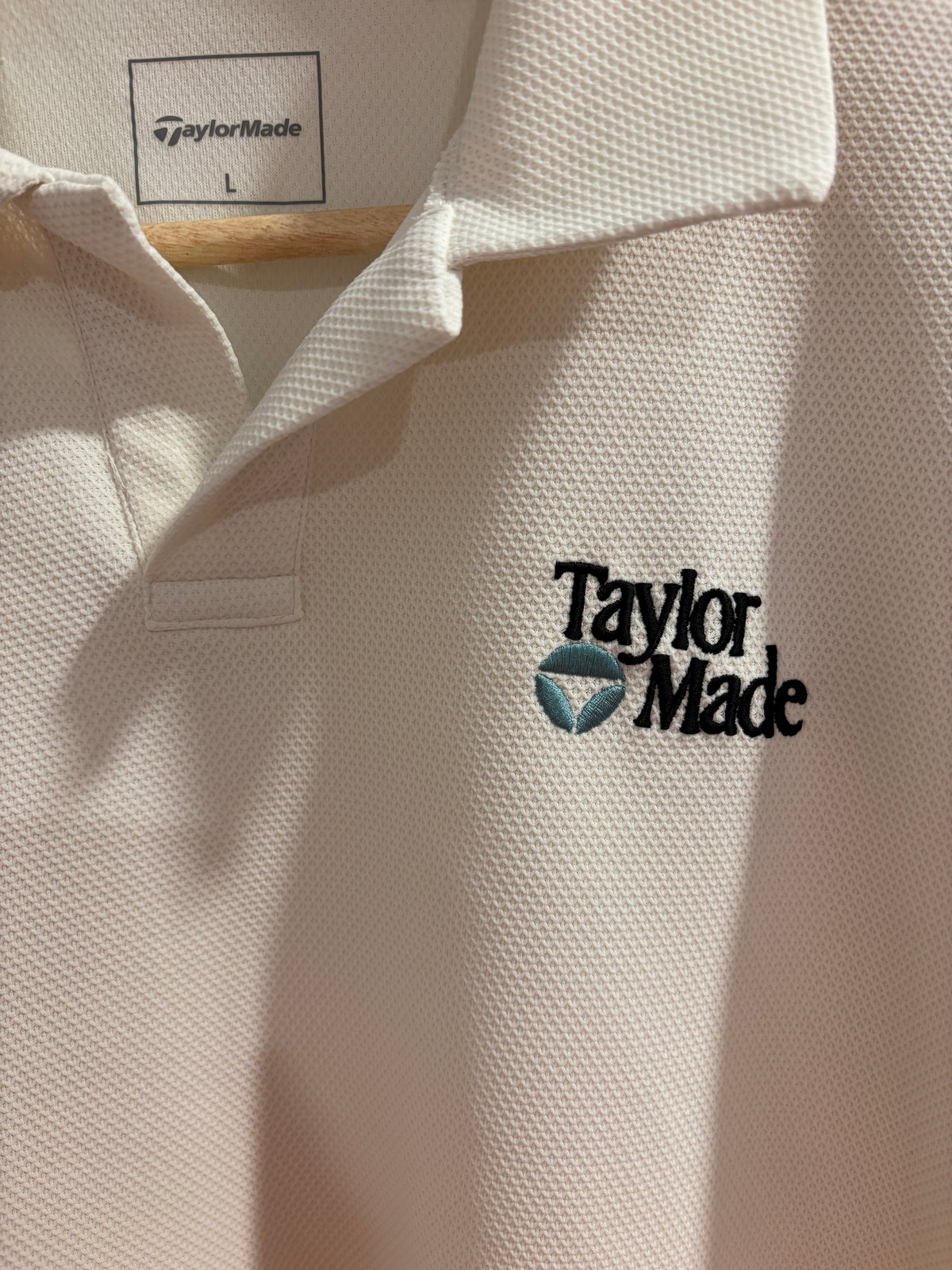 2020s TaylorMade Retro Classic Logo Polo White