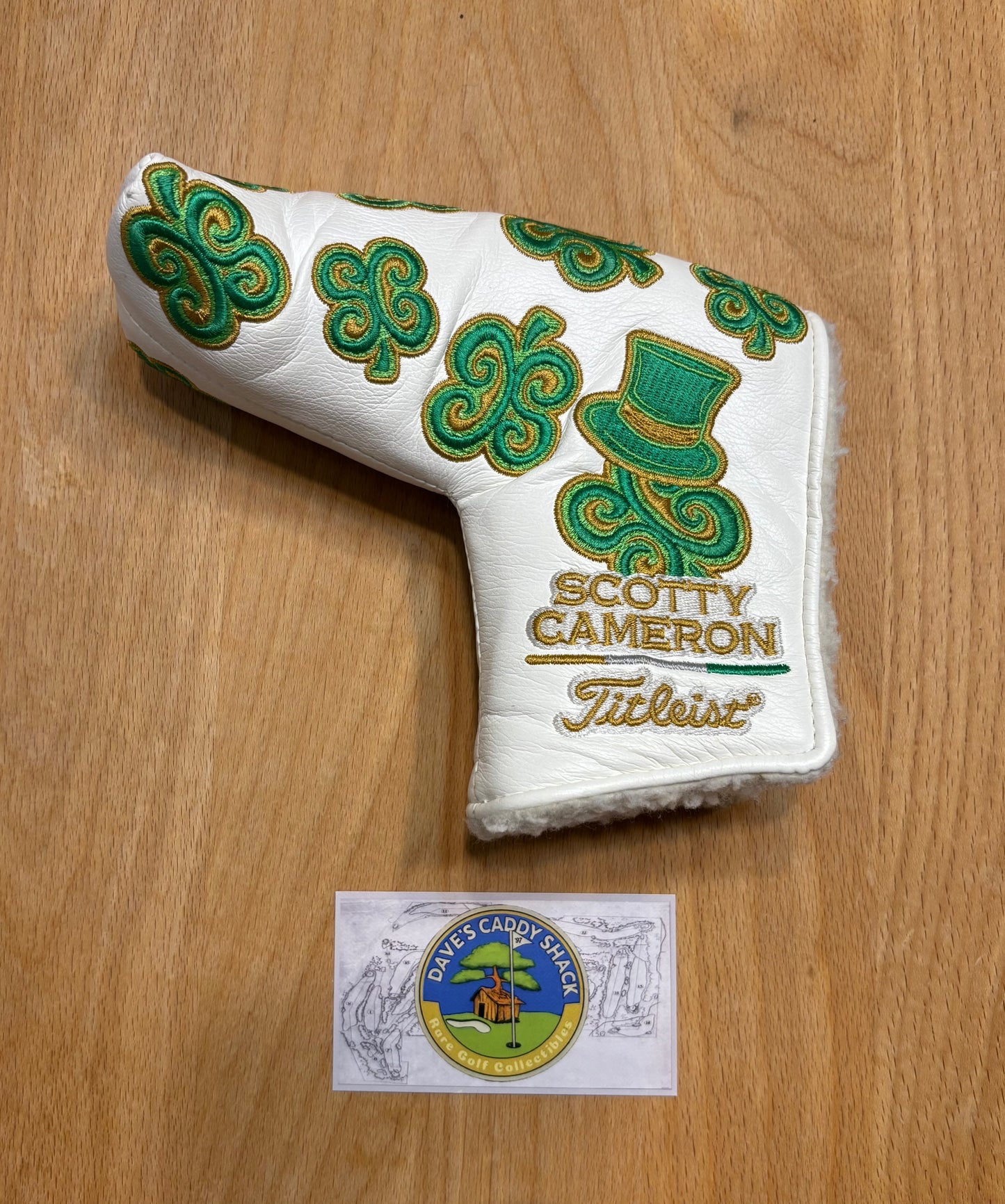 2011 Scotty Cameron St Patricks Day Dancing SC Clovers White Headcover