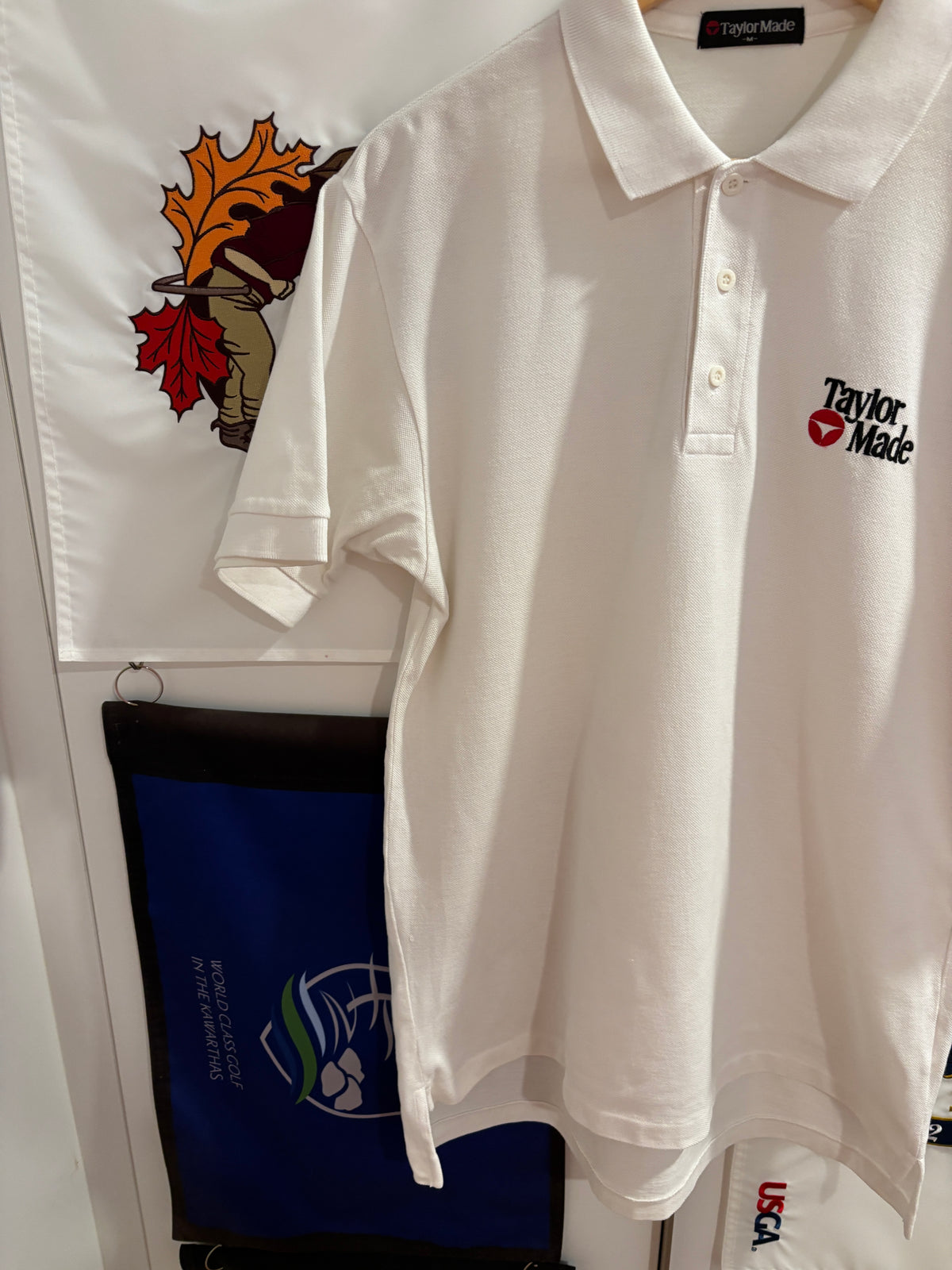 Vintage Taylormade Classic Logo Polo White w/Arm Logo