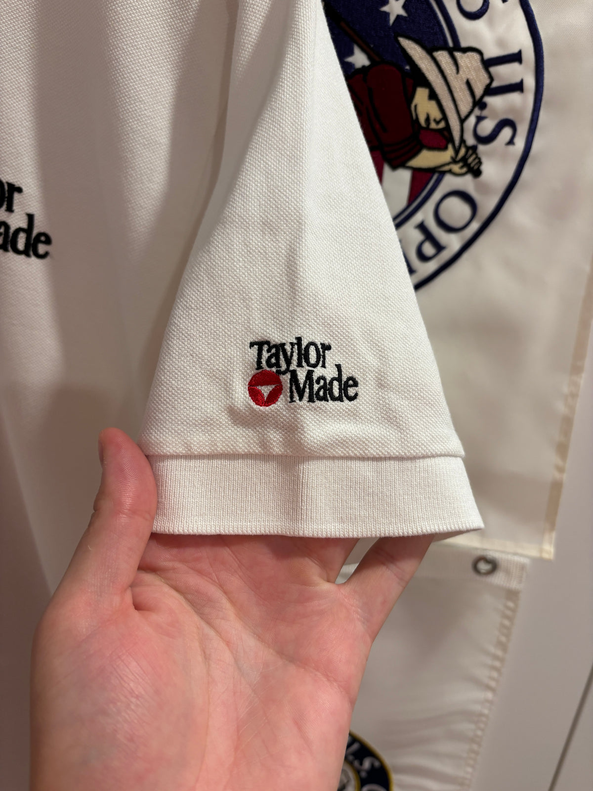 Vintage Taylormade Classic Logo Polo White w/Arm Logo