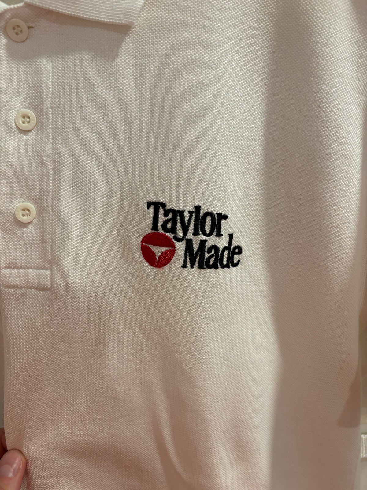 Vintage Taylormade Classic Logo Polo White w/Arm Logo