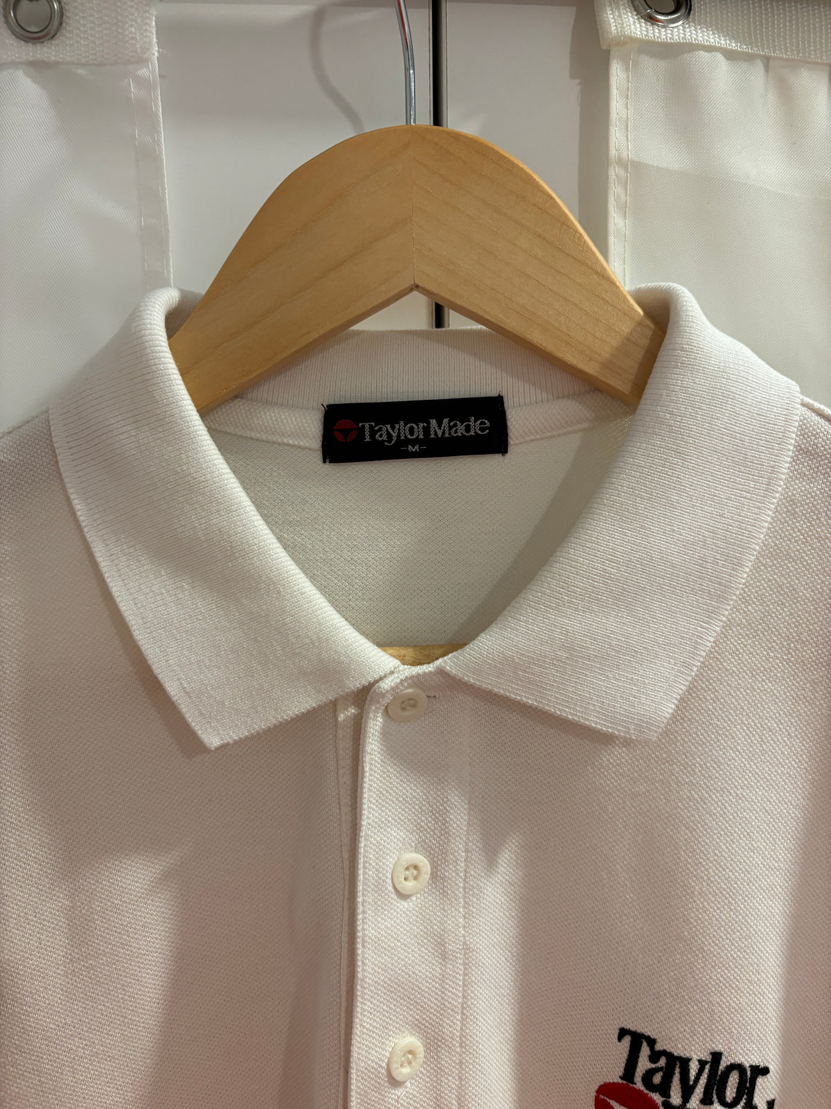 Vintage Taylormade Classic Logo Polo White w/Arm Logo