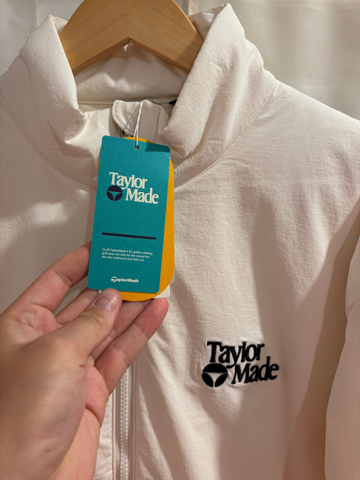 2020s TaylorMade Retro Classic Logo Puffer Jacket White