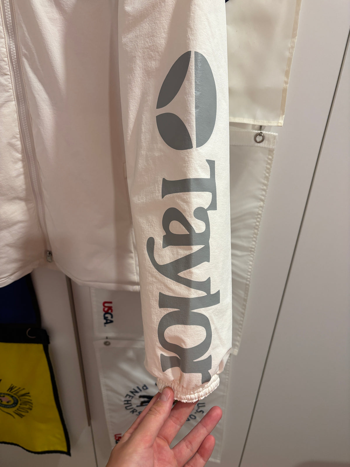 2020s TaylorMade Retro Classic Logo Puffer Jacket White