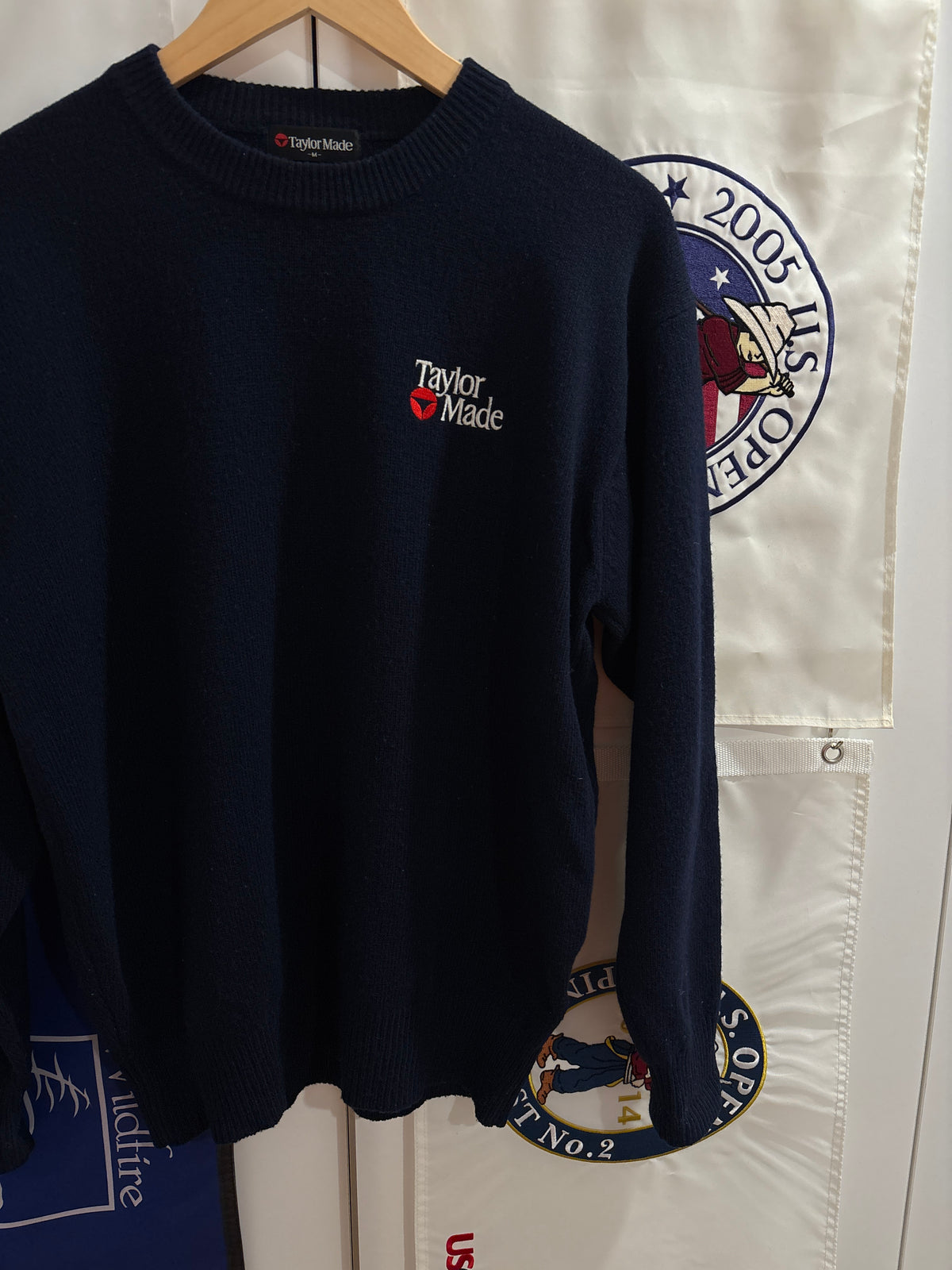 Vintage TaylorMade Classic Logo Wool Sweater Navy