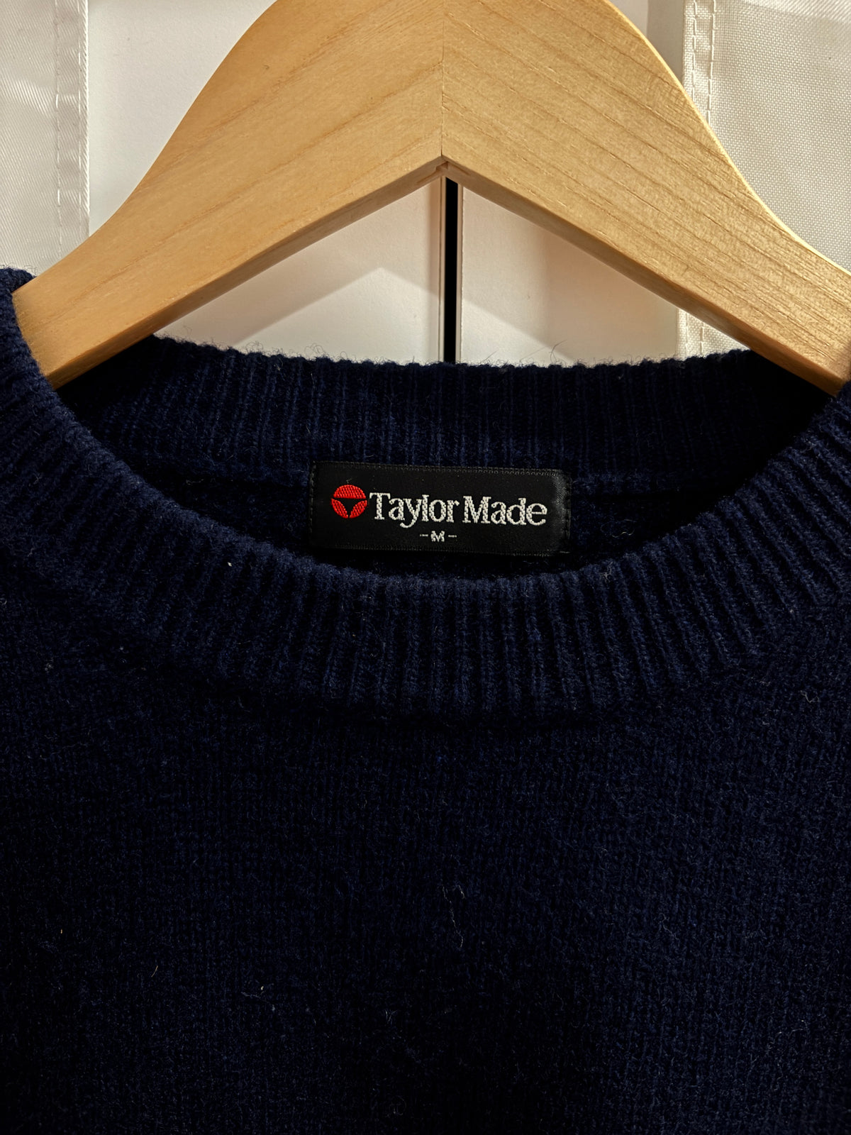Vintage TaylorMade Classic Logo Wool Sweater Navy