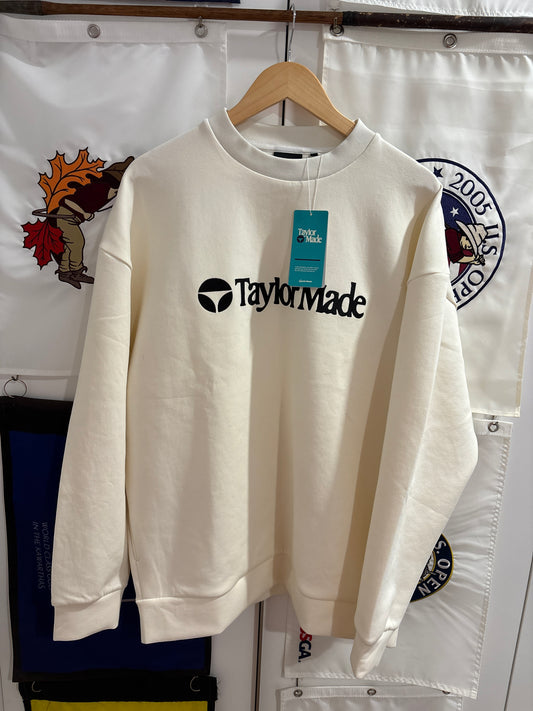 2020s TaylorMade Retro Classic Logo Sweater Cream