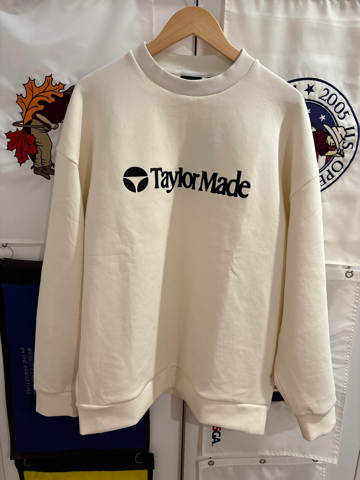 2020s TaylorMade Retro Classic Logo Sweater Cream