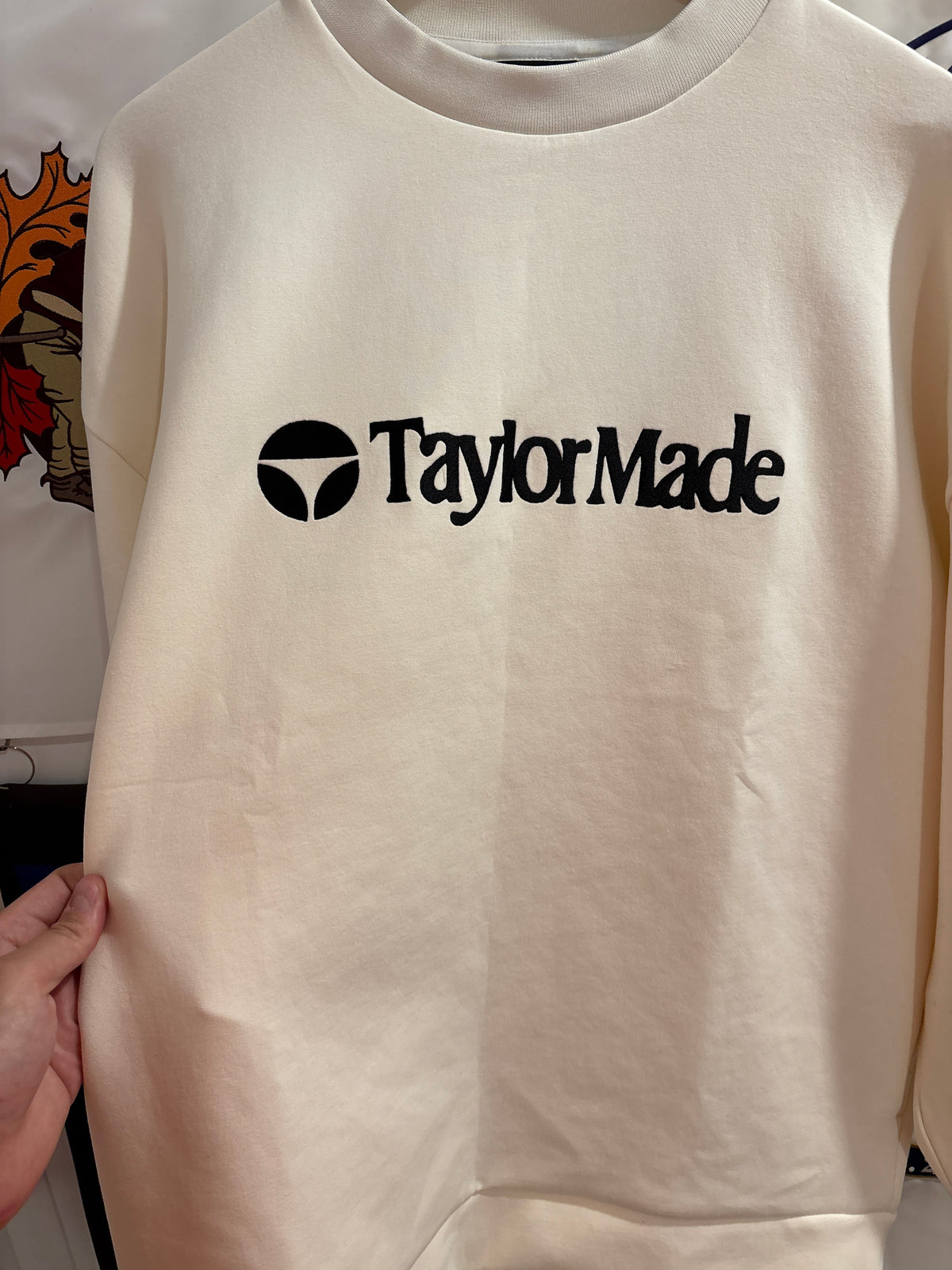 2020s TaylorMade Retro Classic Logo Sweater Cream