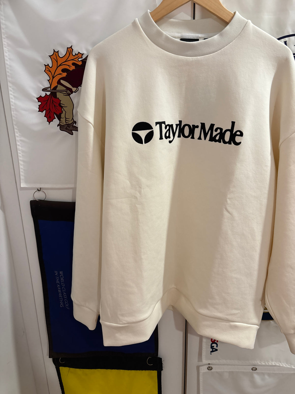 2020s TaylorMade Retro Classic Logo Sweater Cream