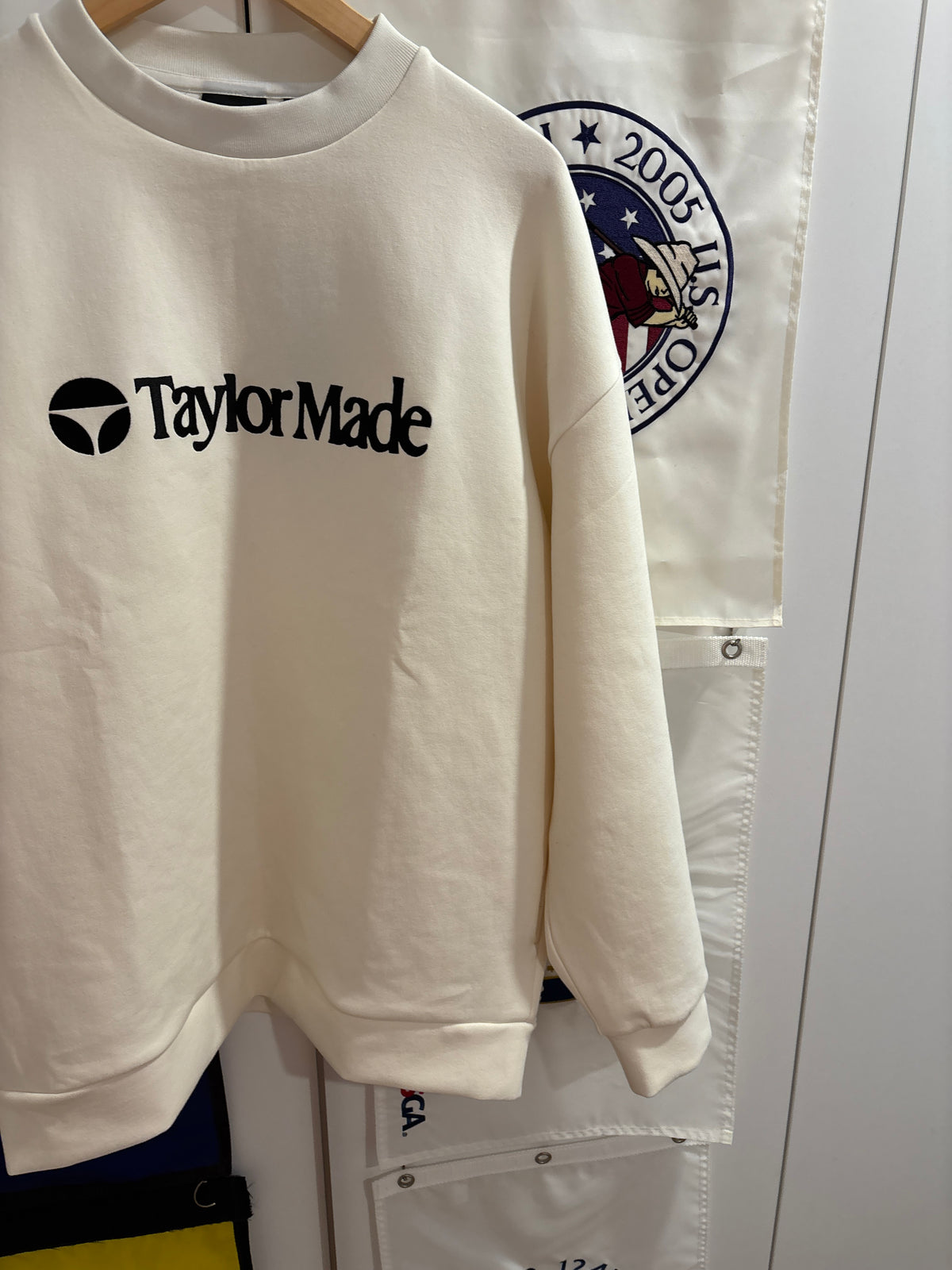 2020s TaylorMade Retro Classic Logo Sweater Cream