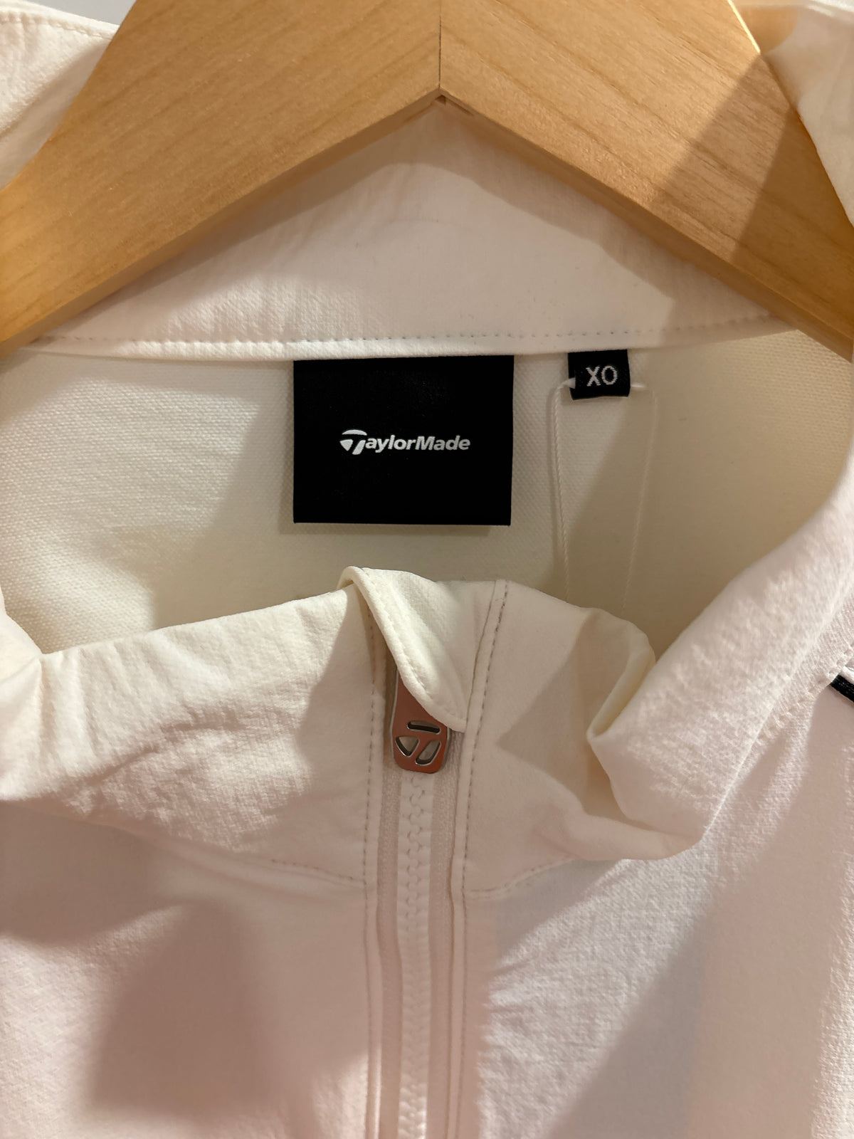 2020s TaylorMade Retro Classic Logo Half Zip Windbreaker Jacket White