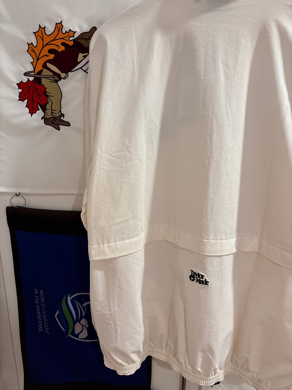 2020s TaylorMade Retro Classic Logo Half Zip Windbreaker Jacket White