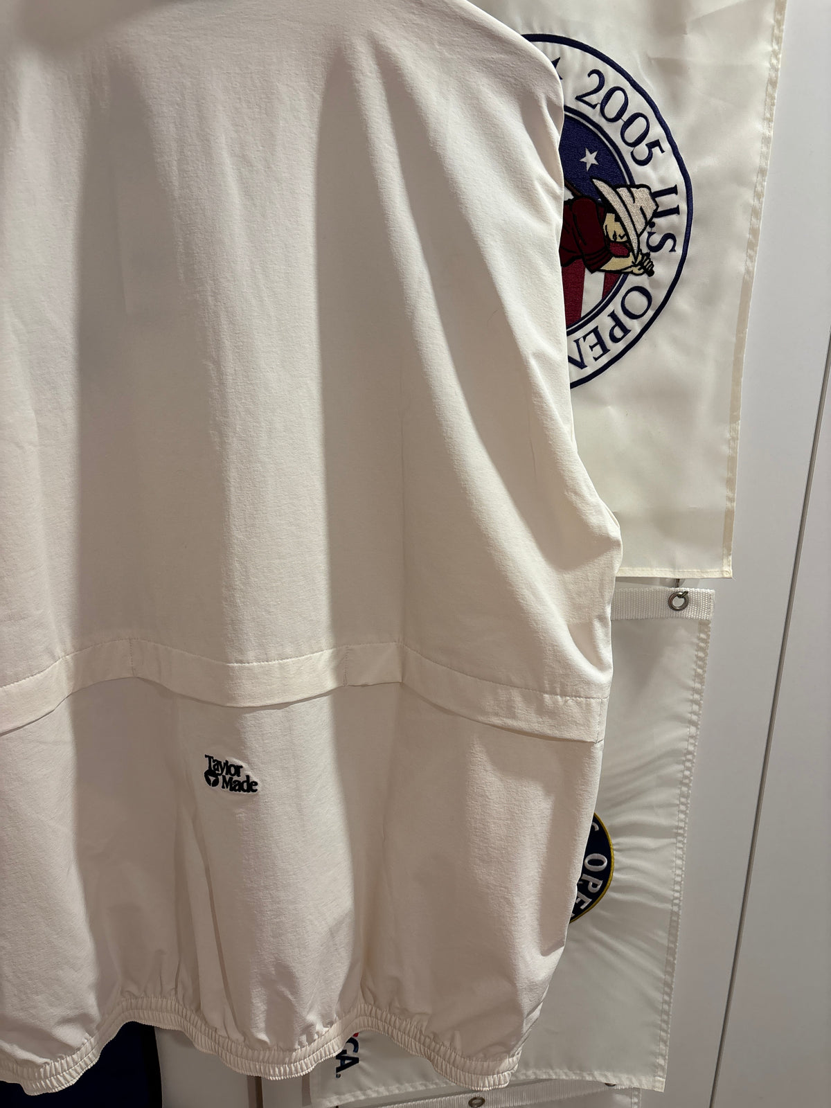 2020s TaylorMade Retro Classic Logo Half Zip Windbreaker Jacket White