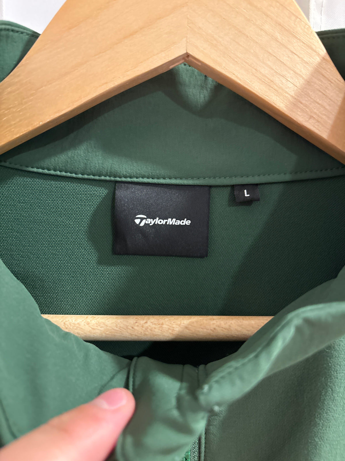 2020s TaylorMade Retro Classic Logo Half Zip Windbreaker Green
