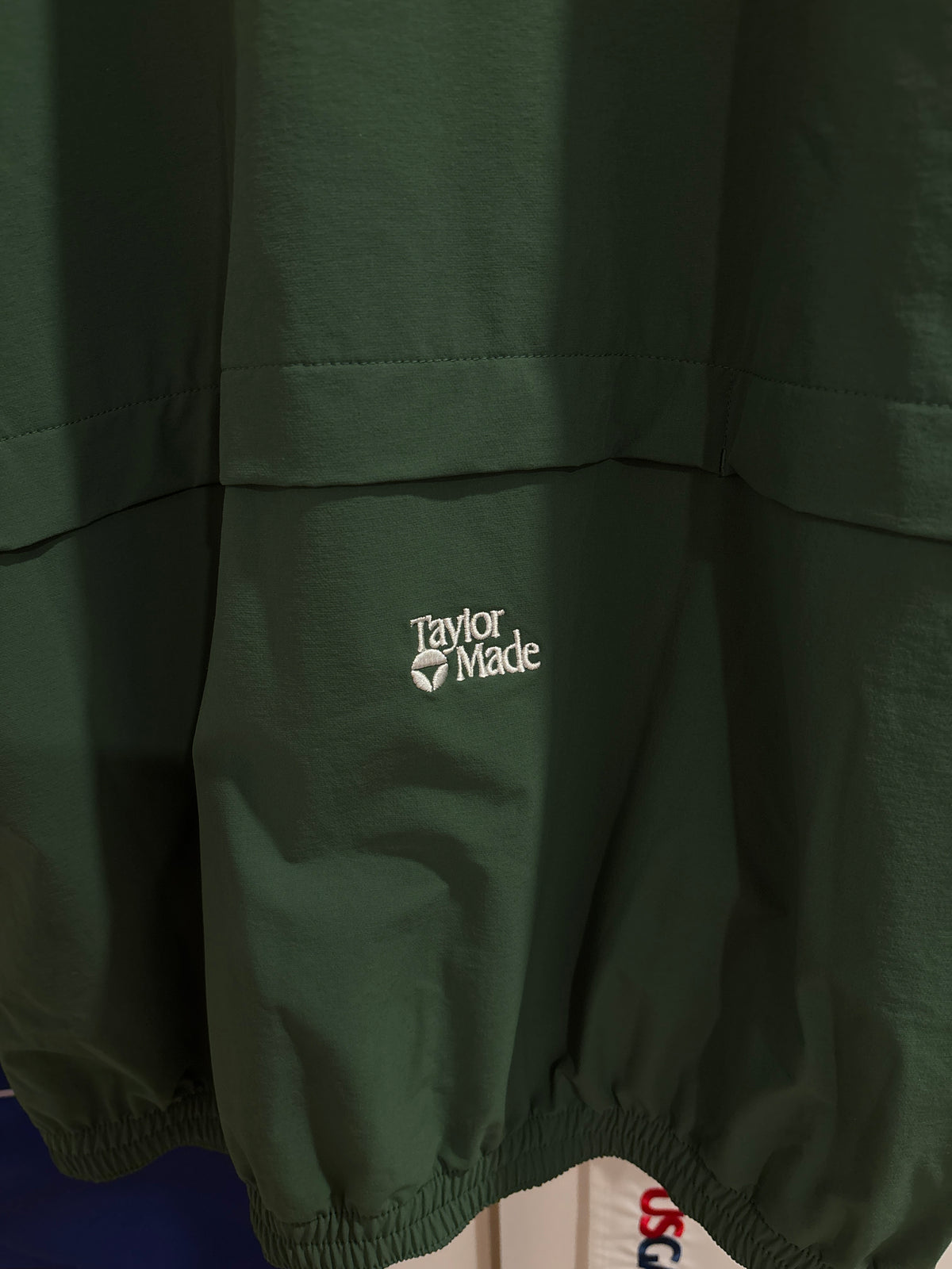 2020s TaylorMade Retro Classic Logo Half Zip Windbreaker Green