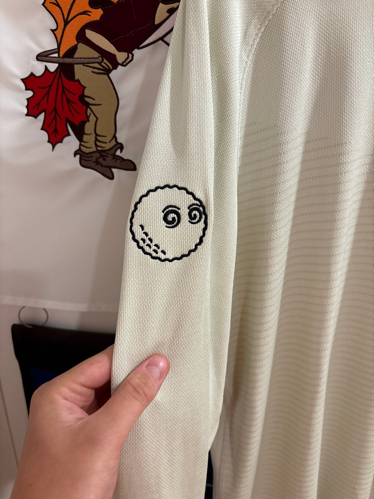2020s Malbon Nike Quarter Zip Pullover Sweater Cream