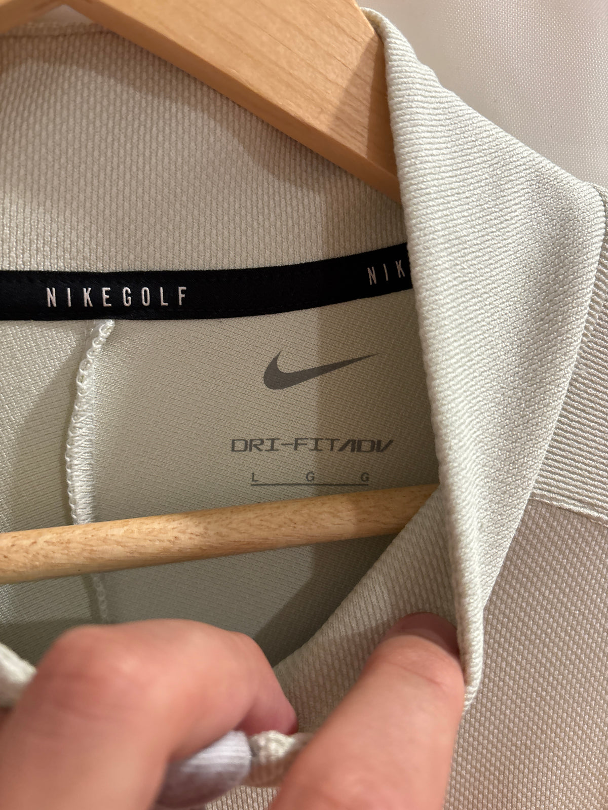 2020s Malbon Nike Quarter Zip Pullover Sweater Cream